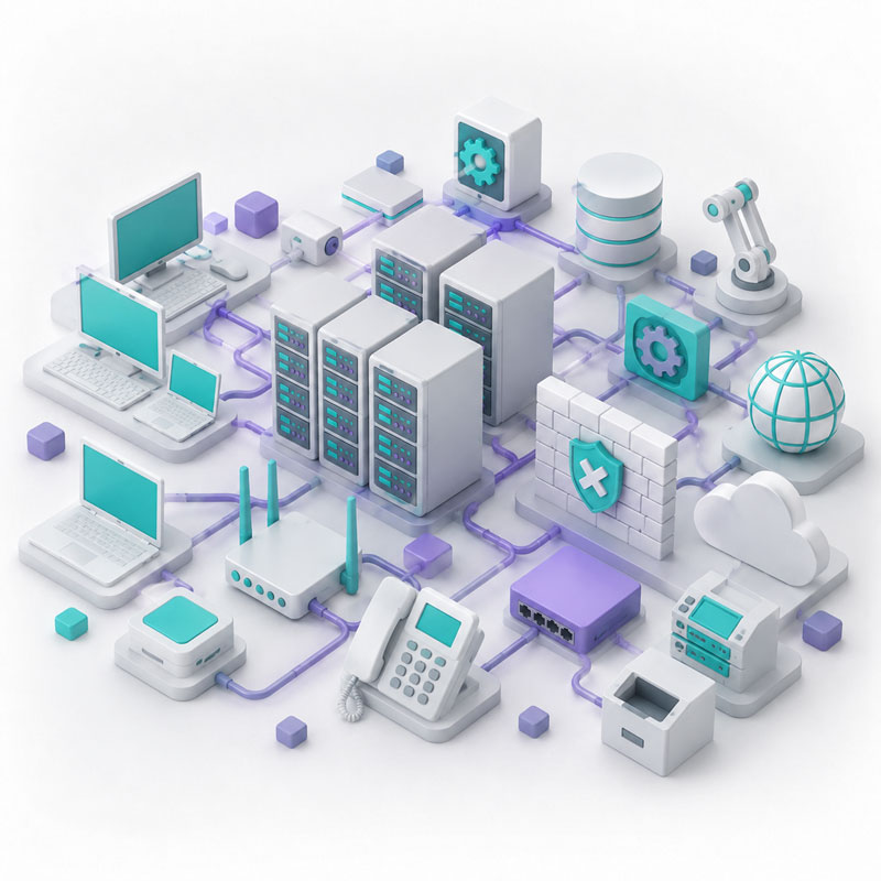 نبود کنترل روی ارتباط میان VLANها و Subnetها